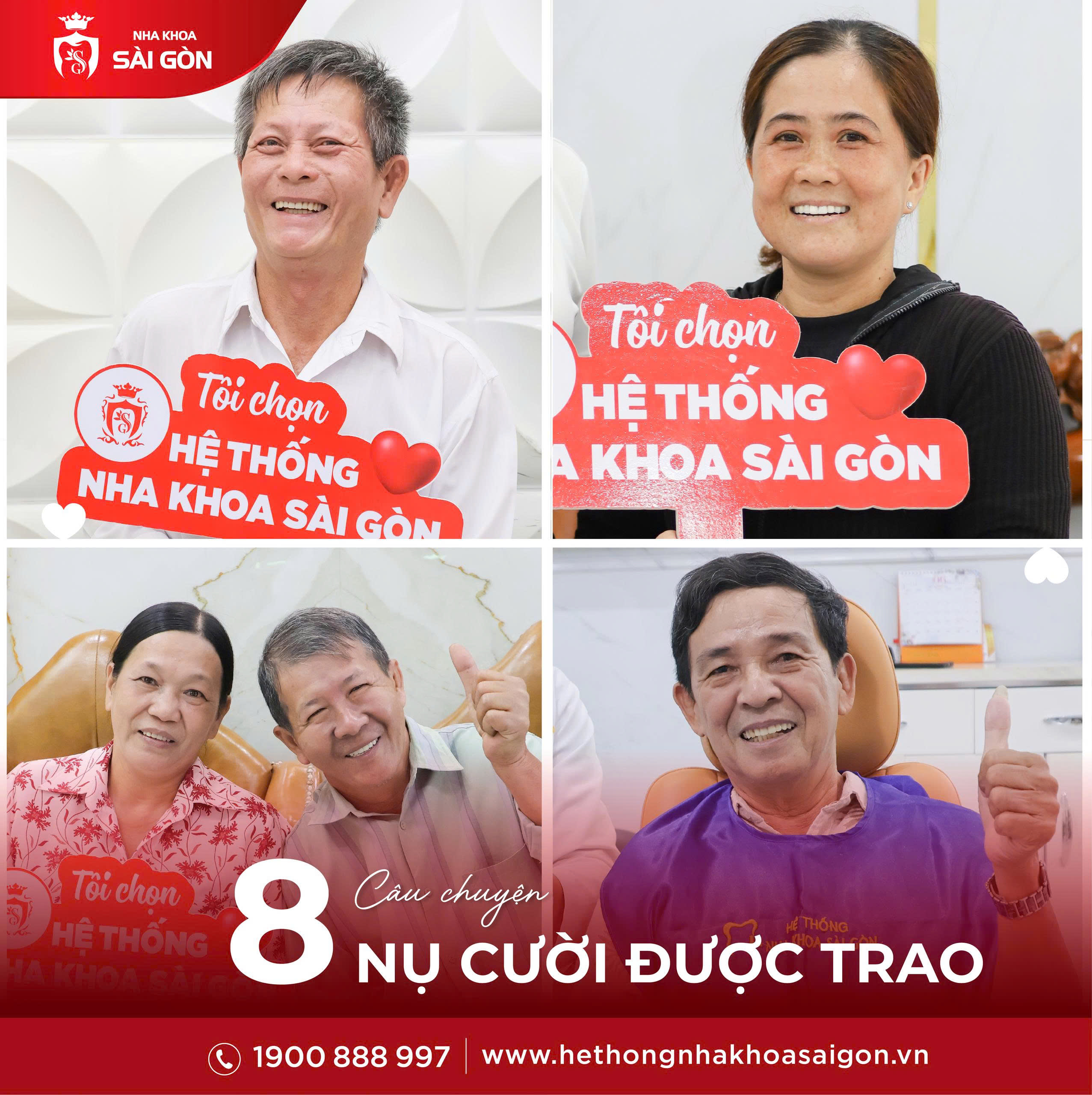 những nụ cười rạng rỡ từ Nha Khoa Sài Gòn