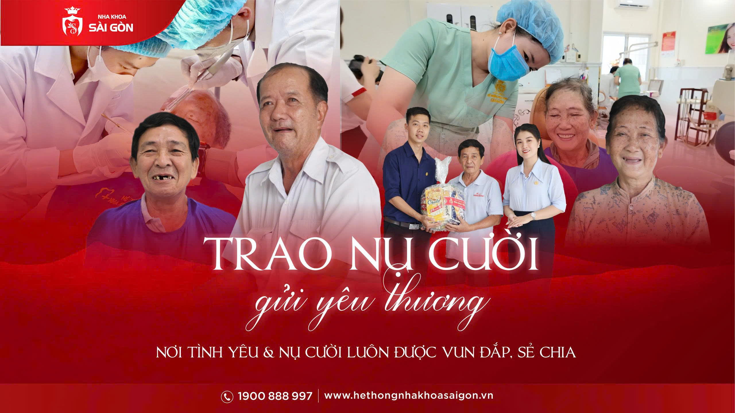 chương trình trao nụ cười gửi yêu thương thục hiện bởi Nha Khoa Sài Gòn
